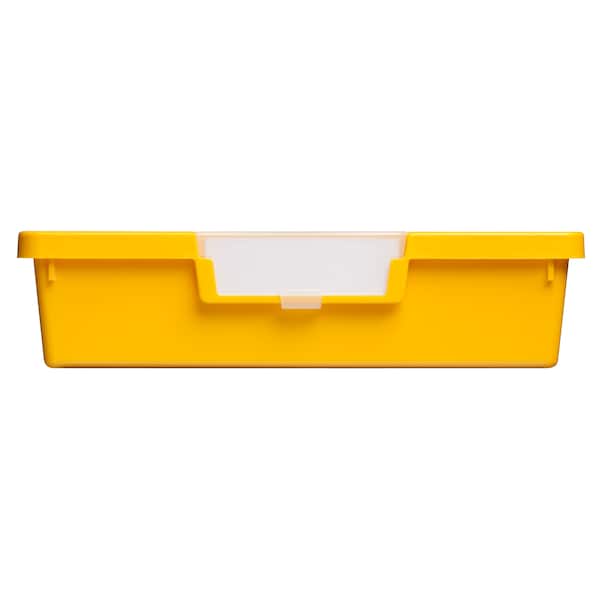 Storsystem Bin, Tray, Tote, Yellow, High Impact Polystyrene, 12.25 in W